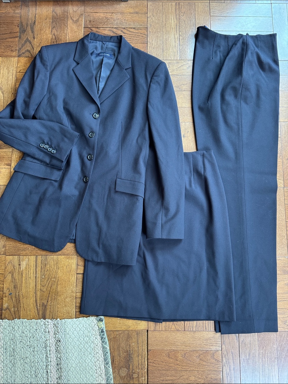 Piazza Sempione Navy Suit- Jacket  Pants & Skirt - Classic Tailored Fit